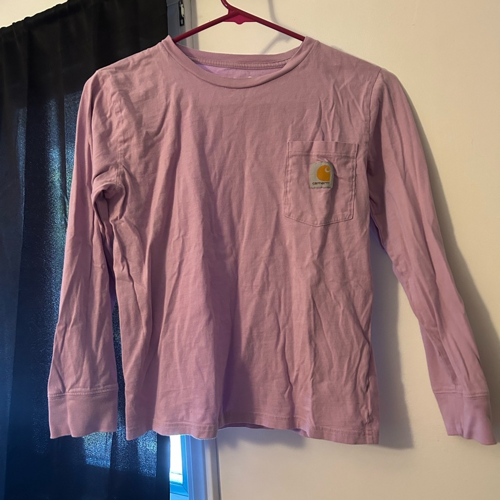 Carhartt Kids Long Sleeve Lavender Tee